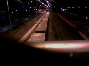 Freighter in stabling yard facing south