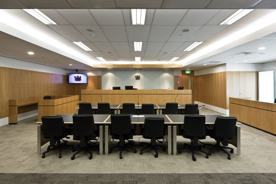 Inside the room where The Environment Court can sit Courtesy of http://www.nzwood.co.nz/industry-news/timber-design-awards-2010-entrants/ministry-of-justice-environment-employment-courts/