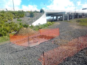 Concrete Foundation for Electrical Wire Mast