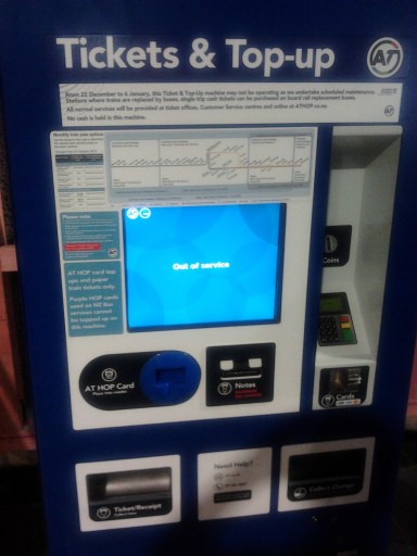 Yes the sole machine was out of order, however tech support had been notified 10mins earlier 