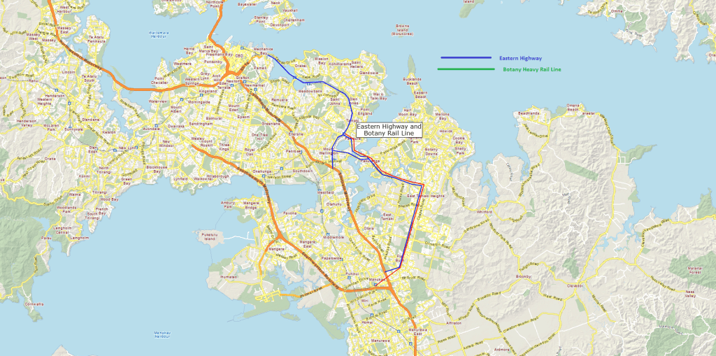 Eastern Highway and Botany Line