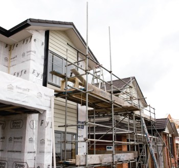 House-with-Building-Wrap