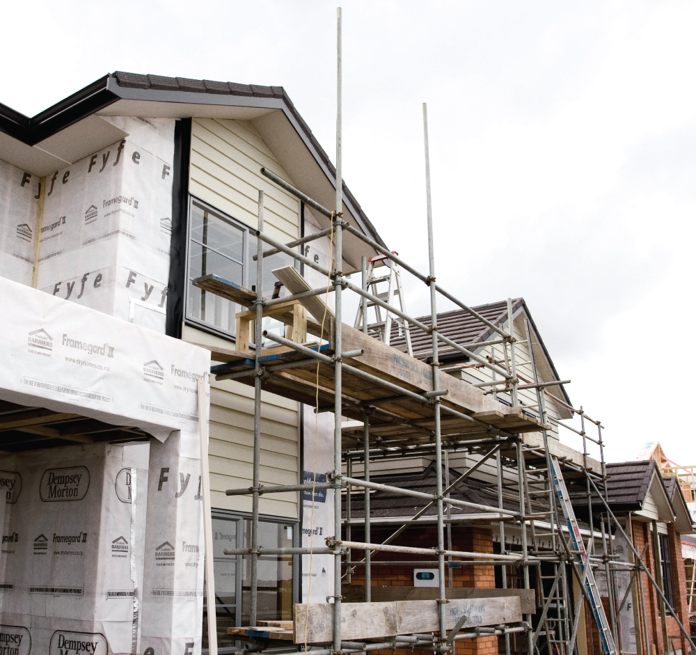 House-with-Building-Wrap