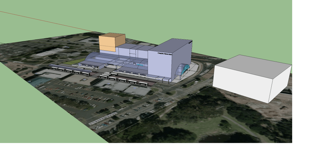 Manukau Bus Interchange Complex iso view to the east