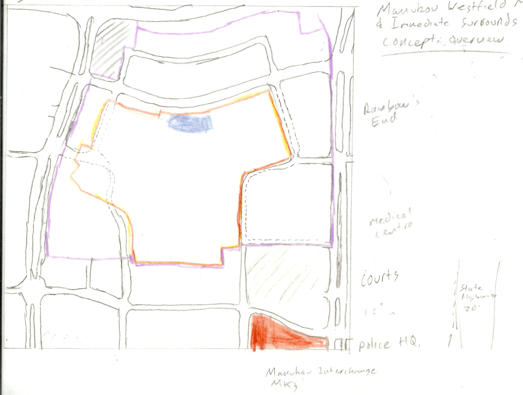 Manukau Mall Redevelopment Context - tracing