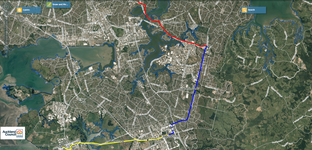 The Botany Line Sky Train Route 