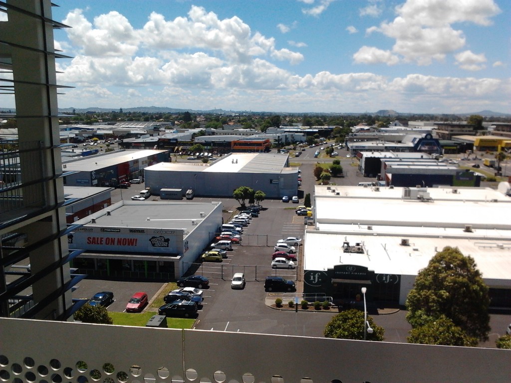 Looking from Manukau City Centre northwards towards Auckland Central