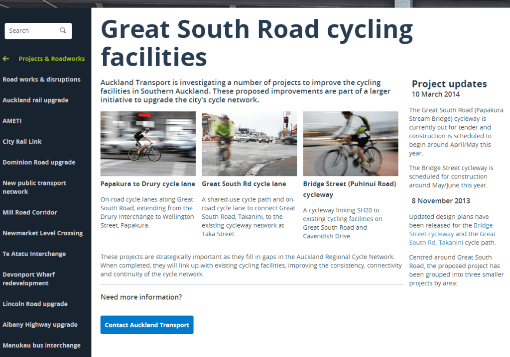 AT Gt Sth Road project