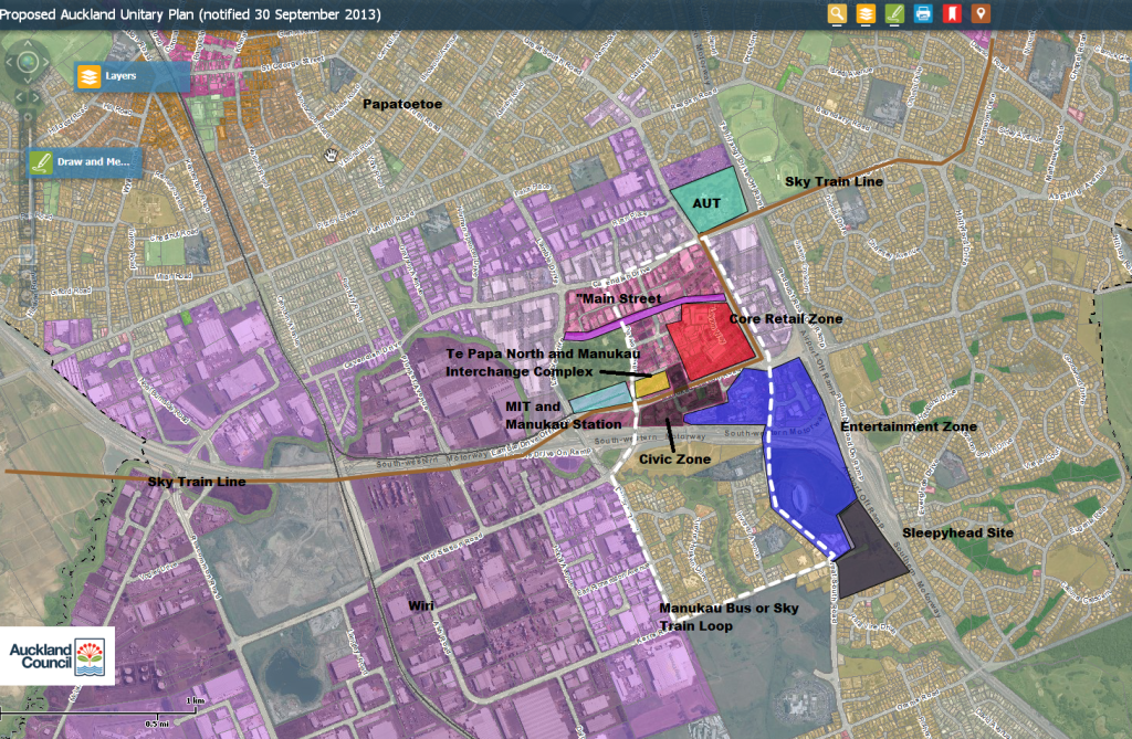 Place making planning is important to get right. This is my own place making alternative ideas for the Manukau Super Metropolitan Centre