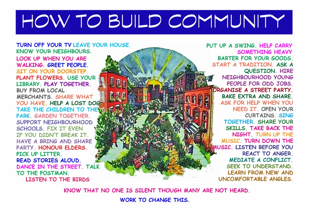 How to build community Source: Seems to be freely available on Google