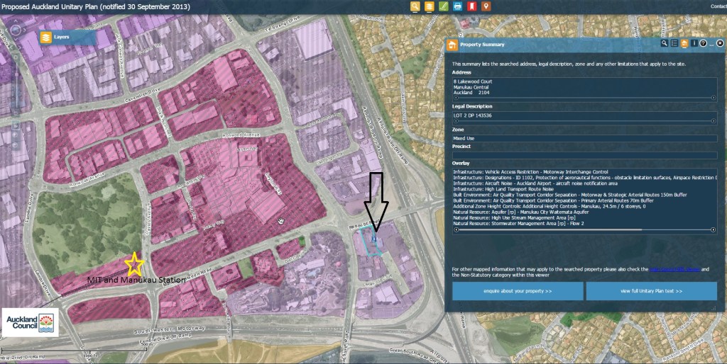 Lakewood in Manukau location and zone rules