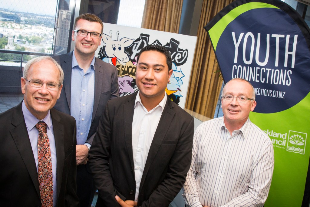 Mayor, Patrick, Stephen and Antonia Source: Auckland Council