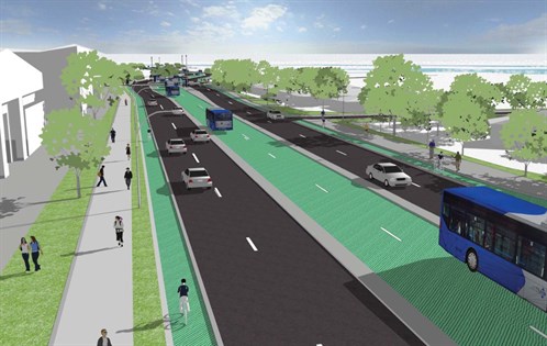 Graphic Impression of South Eastern Bus Way