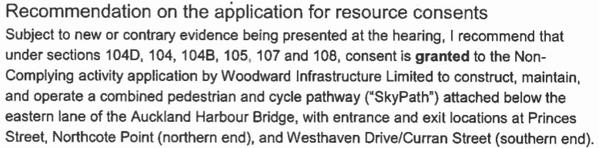 Skypath recommended for consent