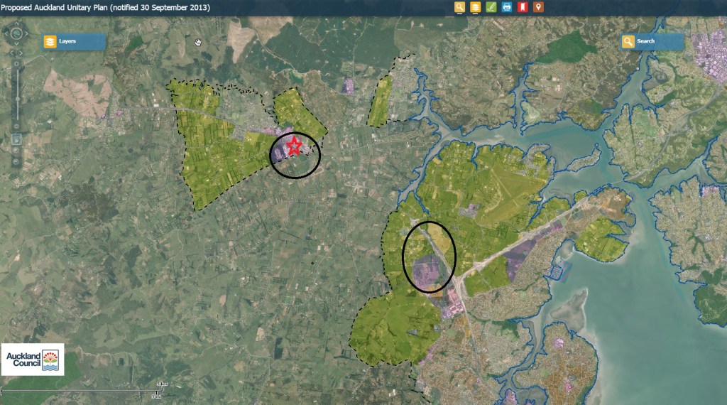 West Auckland Industry Topography