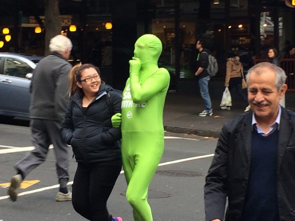 The Green Man helping YOU cross the Road Source: Auckland Transport