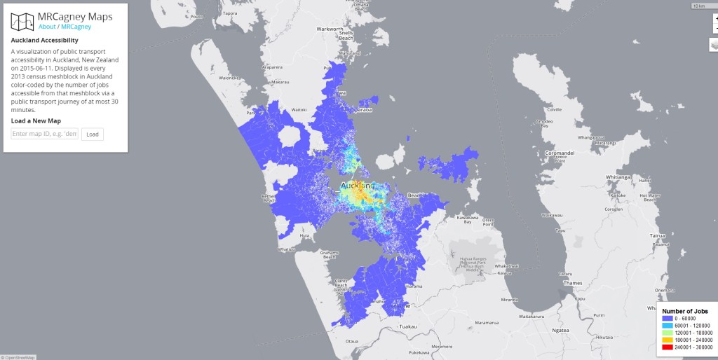 Public Transport and Jobs overview Source: MRCagney http://maps.mrcagney.webfactional.com/map/M-RK6W2F6pqVQMC