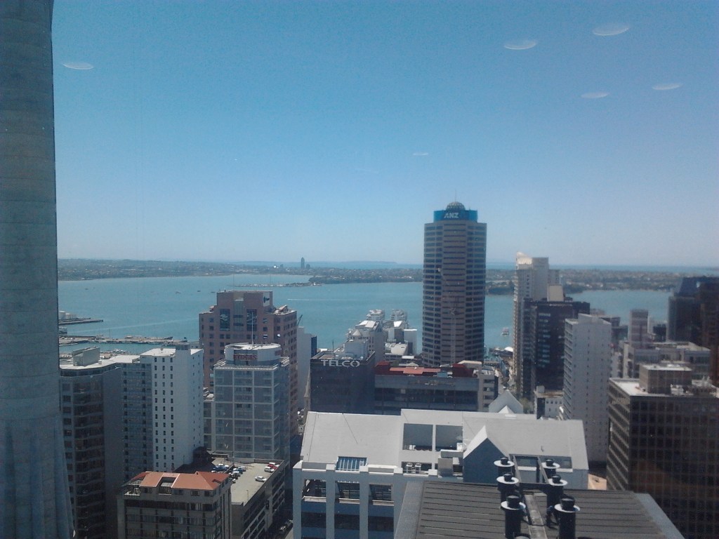 Enjoying the views out of Level 26 of the Council tower