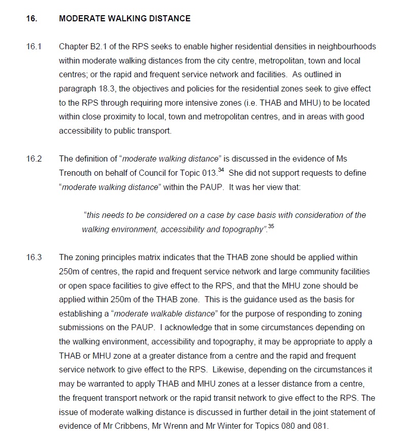 Moderate Walking Distance Unitary Plan Source: https://www.scribd.com/doc/298937878/081-Ak-Cncl-General-Rezoning-J-Duguid-General-Statement