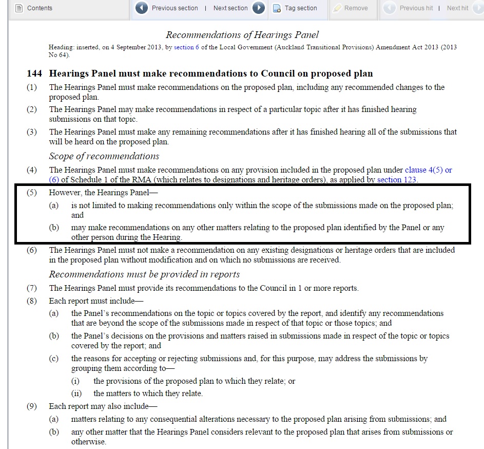 Unitary Plan Legislation http://www.legislation.govt.nz/act/public/2010/0037/latest/DLM5600684.html