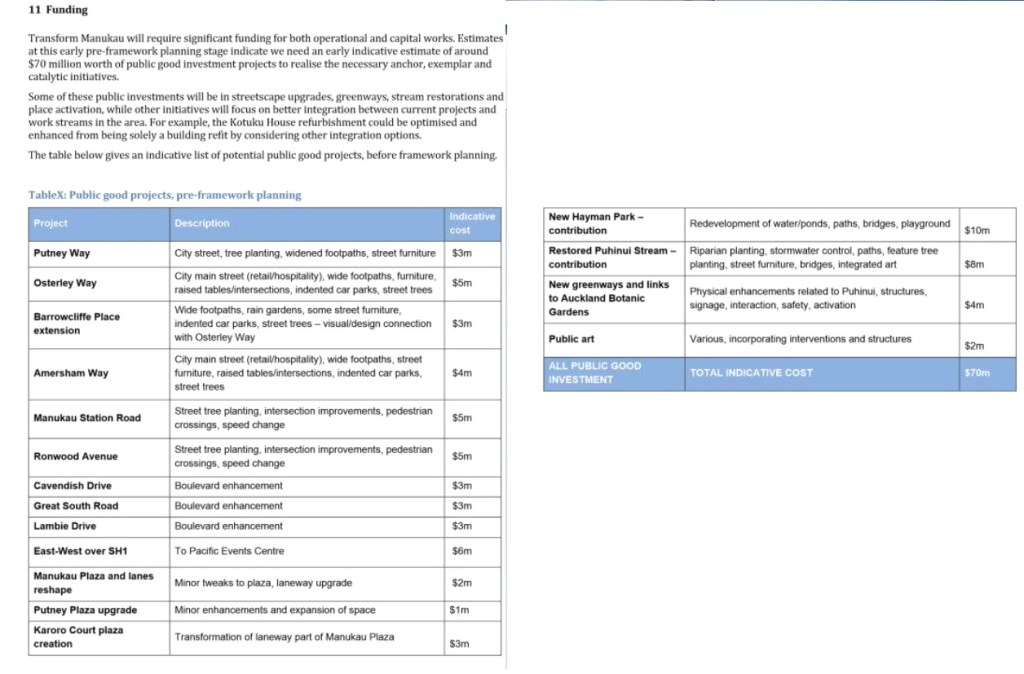 Proposed Manukau Place Making source: Panuku
