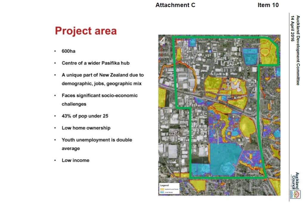 Manukau Project area Source: Panuku Development Auckland