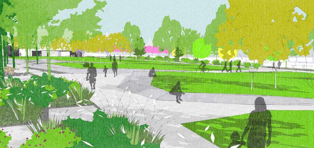 Westgate Town Park concept image Source: Auckland Council