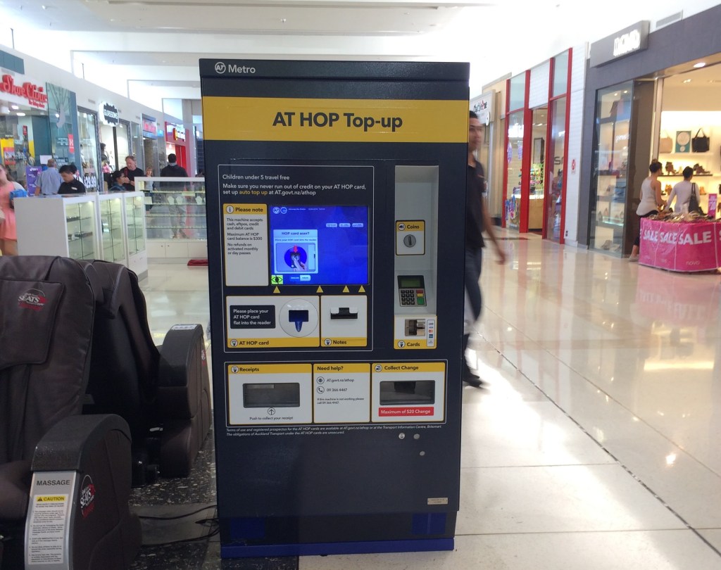 AT HOP in Manukau Mall 