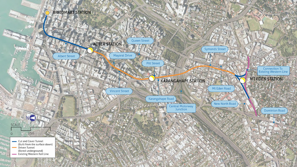 City Rail Link Route Source: Auckland Transport