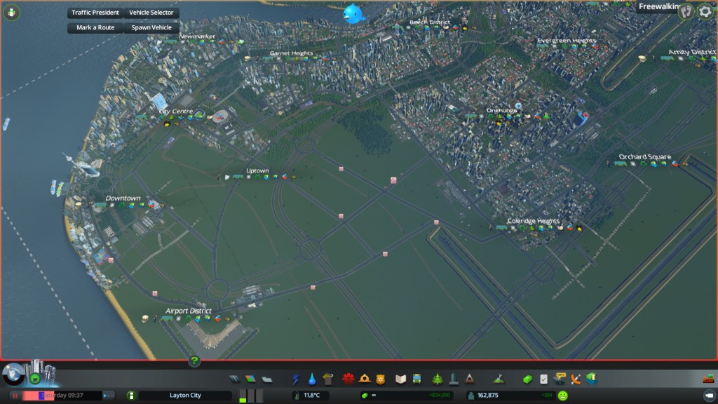 City Centre area as of 8 October 2016